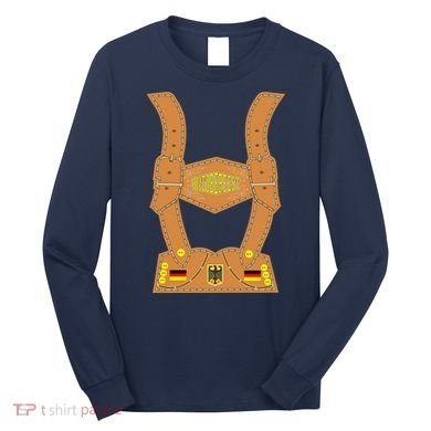 Oktoberfest lederhosen Costume Long Sleeve Shirt