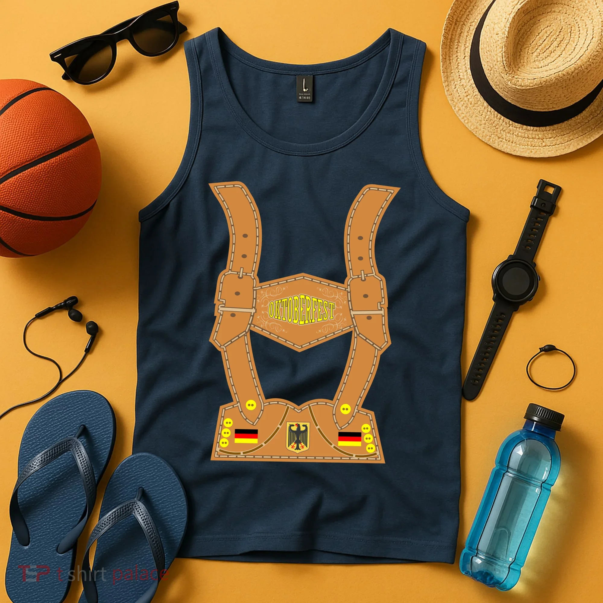 Oktoberfest lederhosen Costume Tank Top