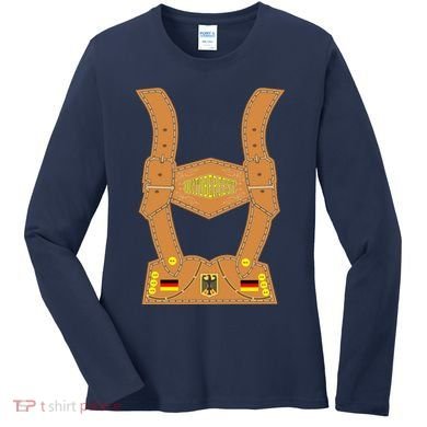 Oktoberfest lederhosen Costume Women's Long Sleeve Shirt