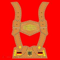 Oktoberfest lederhosen Costume Santa Hat thumb 1