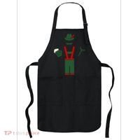 Oktoberfest Mustache Lederhosen Beer & Sausage Icon Apron thumb 0