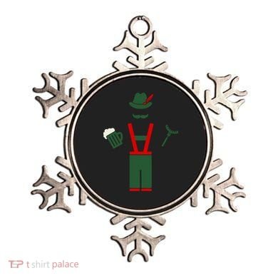 Oktoberfest Mustache Lederhosen Beer & Sausage Icon Ornament