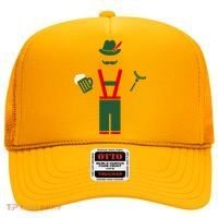 Oktoberfest Mustache Lederhosen Beer & Sausage Icon Hat thumb 0