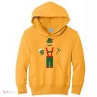 Oktoberfest Mustache Lederhosen Beer & Sausage Icon Kids Hoodie thumb 0