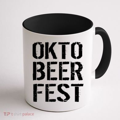 Oktoberfest Okto Beer Fest Logo Coffee Mug back