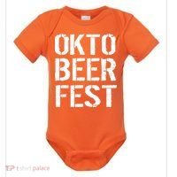Oktoberfest Okto Beer Fest Logo Baby Bodysuit thumb 0