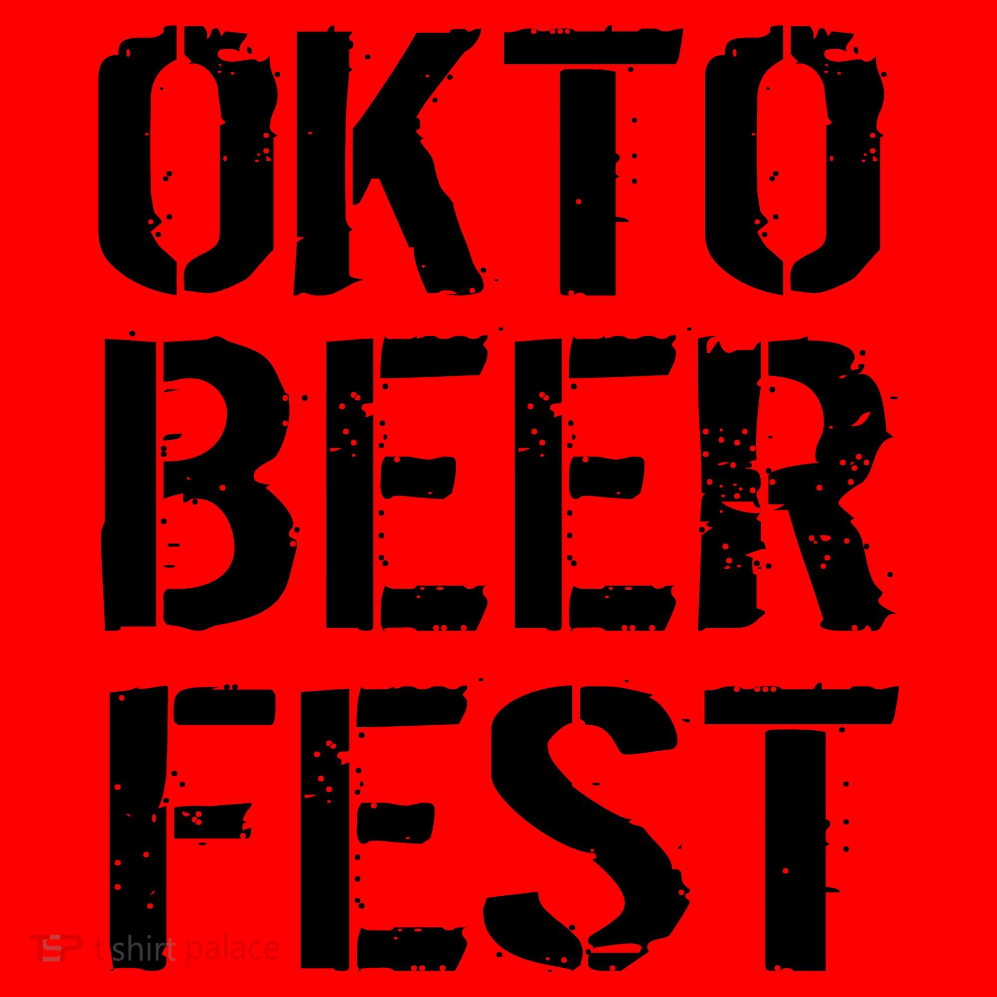 Oktoberfest Okto Beer Fest Logo Santa Hat