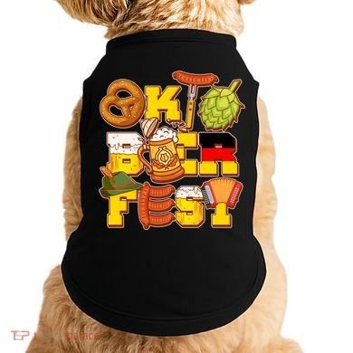 Oktoberfest Party Logo Doggie Tank