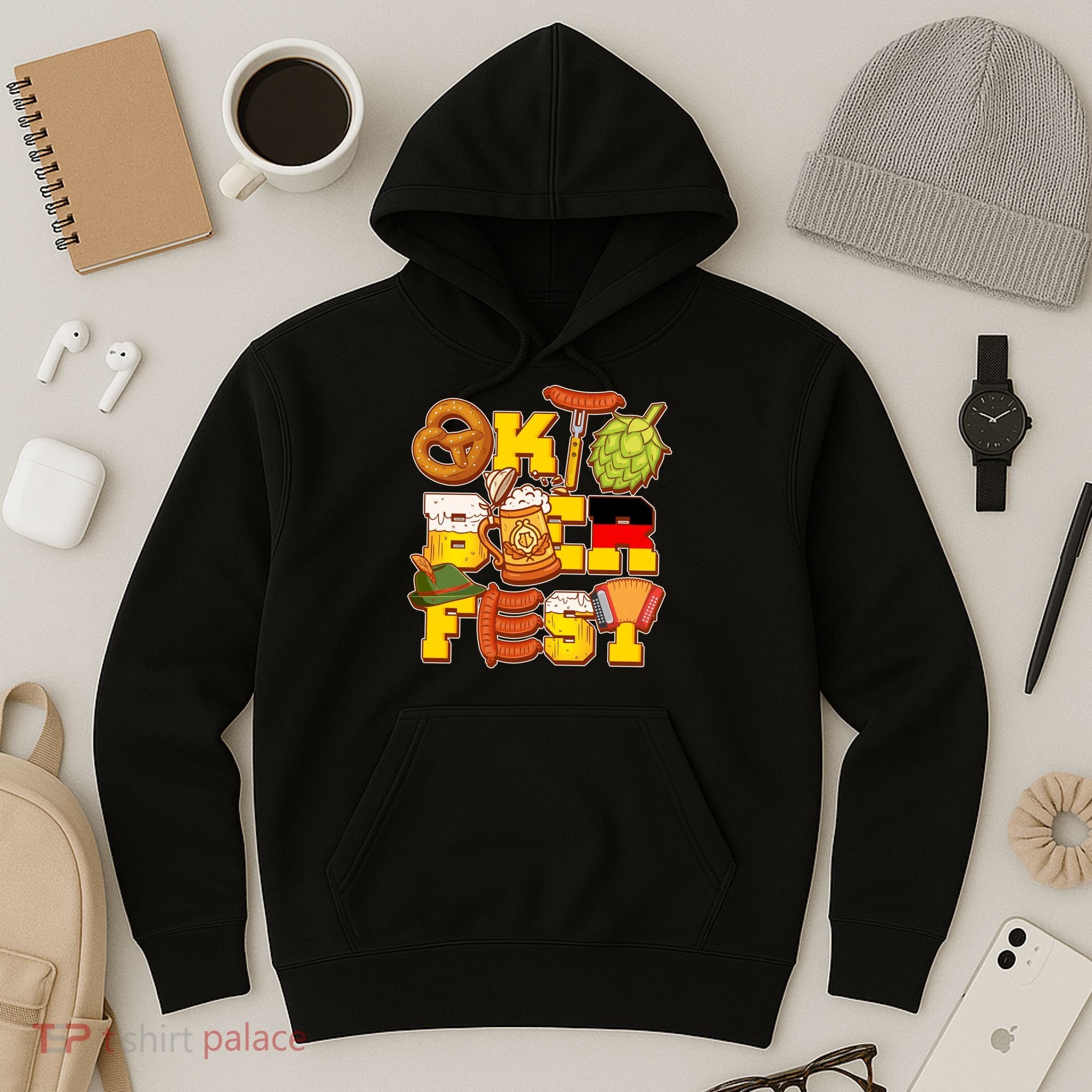 Oktoberfest Party Logo Hoodie