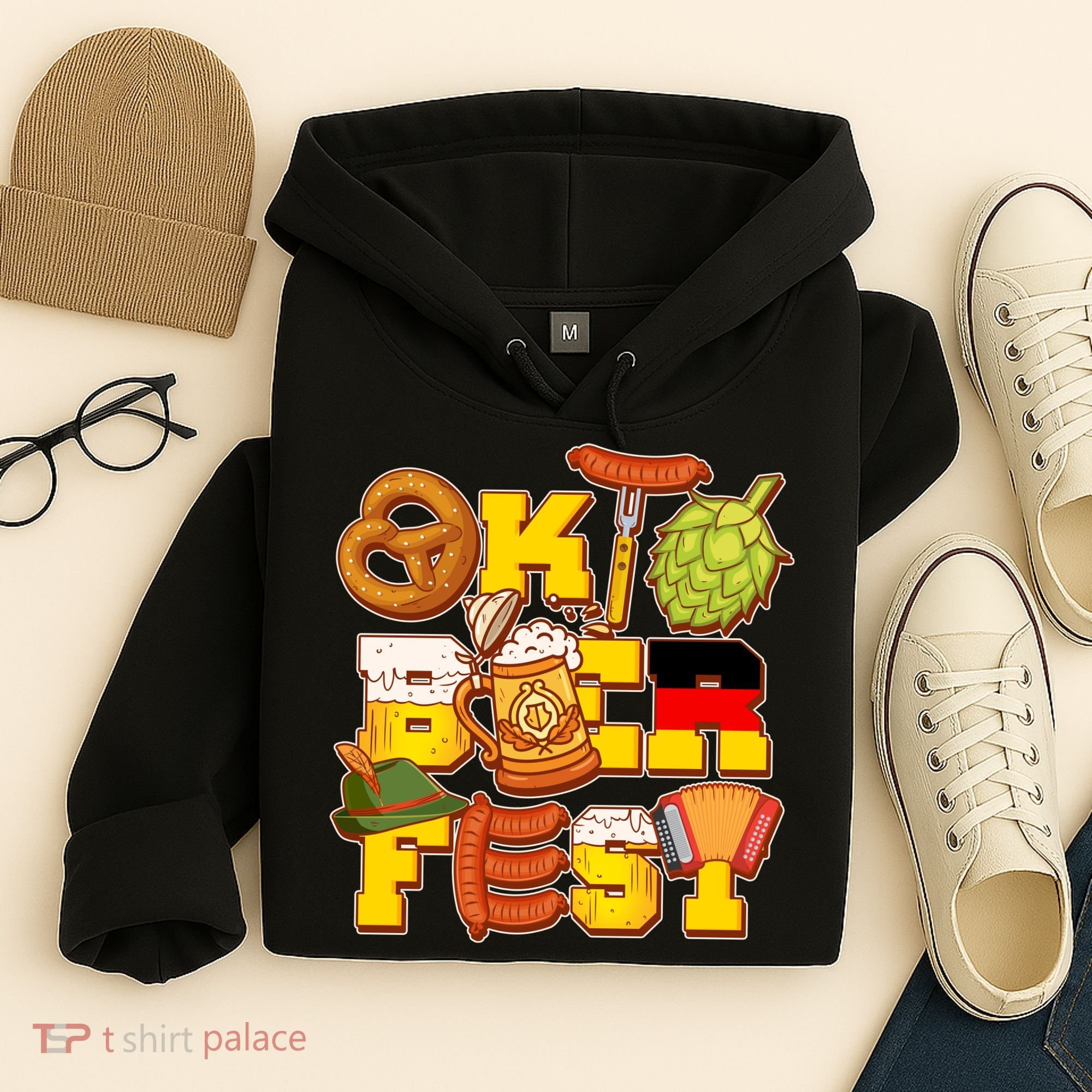 Oktoberfest Party Logo Hoodie