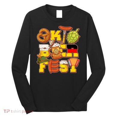 Oktoberfest Party Logo Long Sleeve Shirt
