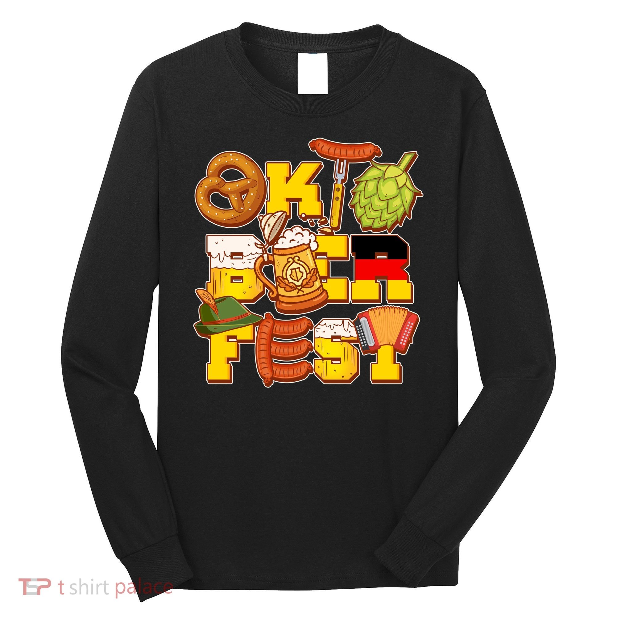 Oktoberfest Party Logo Long Sleeve Shirt
