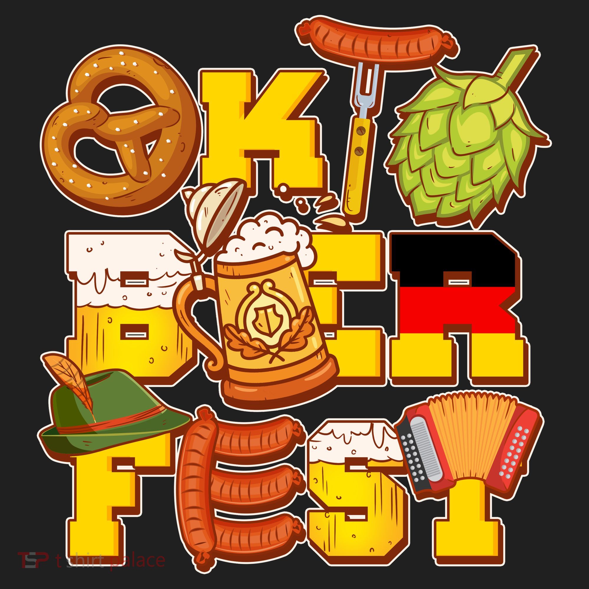 Oktoberfest Party Logo Tumbler