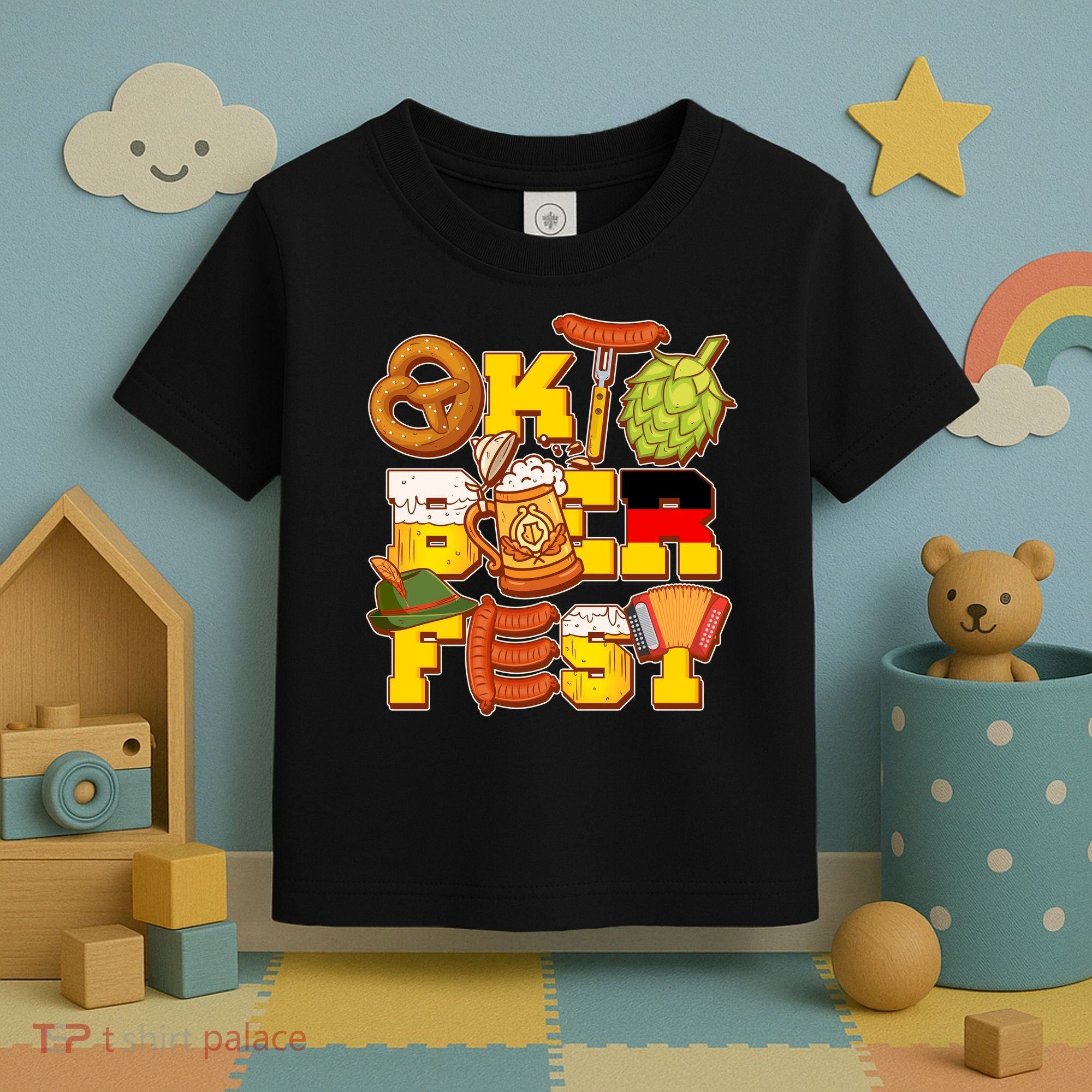 Oktoberfest Party Logo Toddler T-Shirt