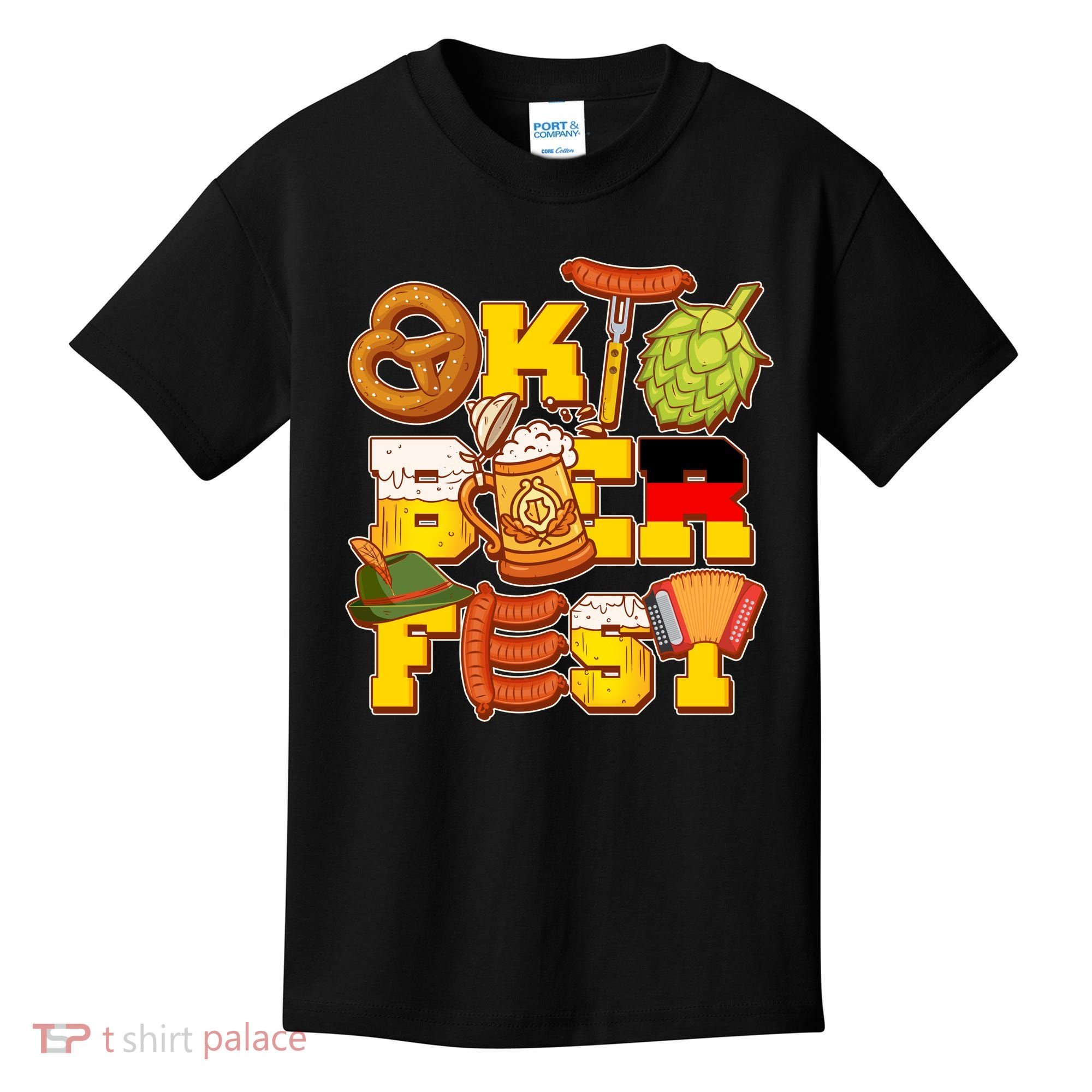 Oktoberfest Party Logo Kids T-Shirt