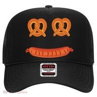 Oktoberfest Pretzel Sausage Smiley Face Hat thumb 0