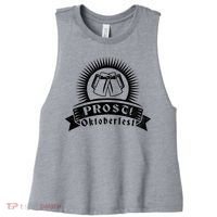 Oktoberfest Prost Women's Racerback Cropped Tank thumb 0