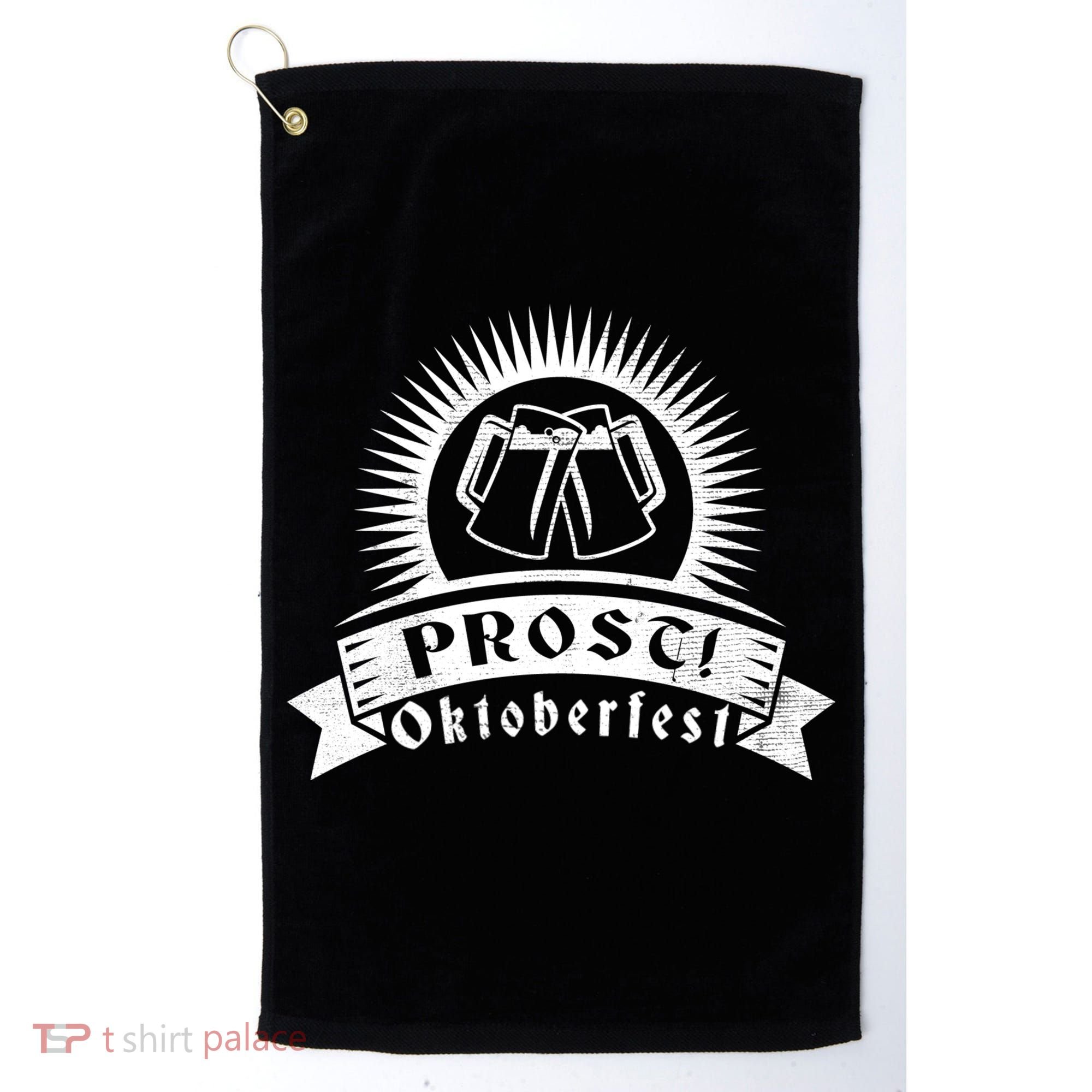 Oktoberfest Prost Golf Towel