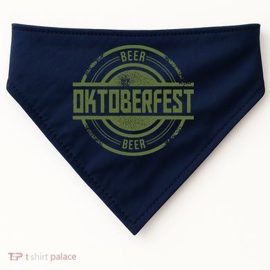 Oktoberfest Vintage Beer Logo USA-Made Doggie Bandana