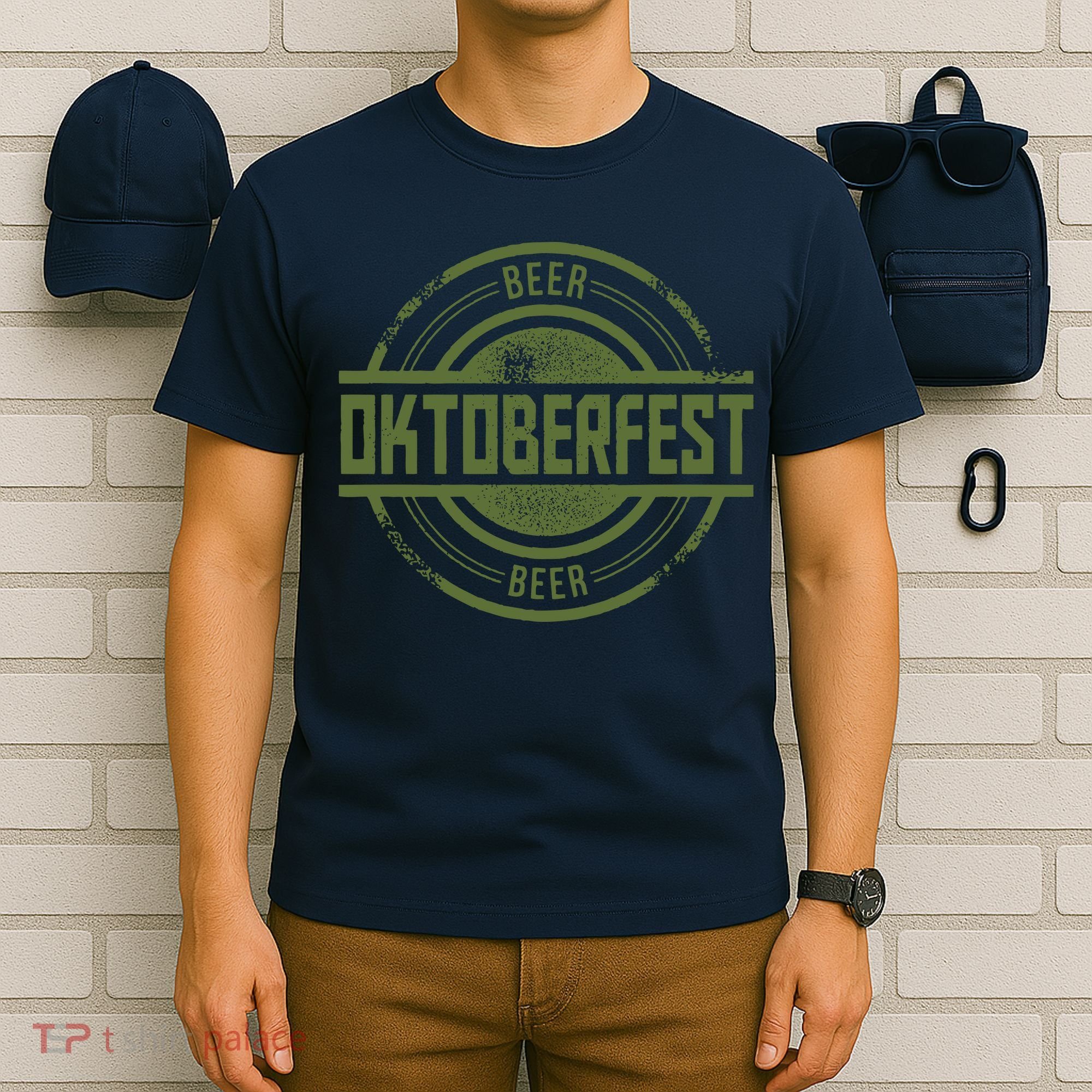 Oktoberfest Vintage Beer Logo T-Shirt