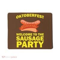 Oktoberfest Welcome To The Sausage Party Mousepad thumb 0