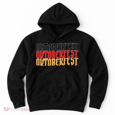 Oktoberfest Word Flag Logo Hoodie