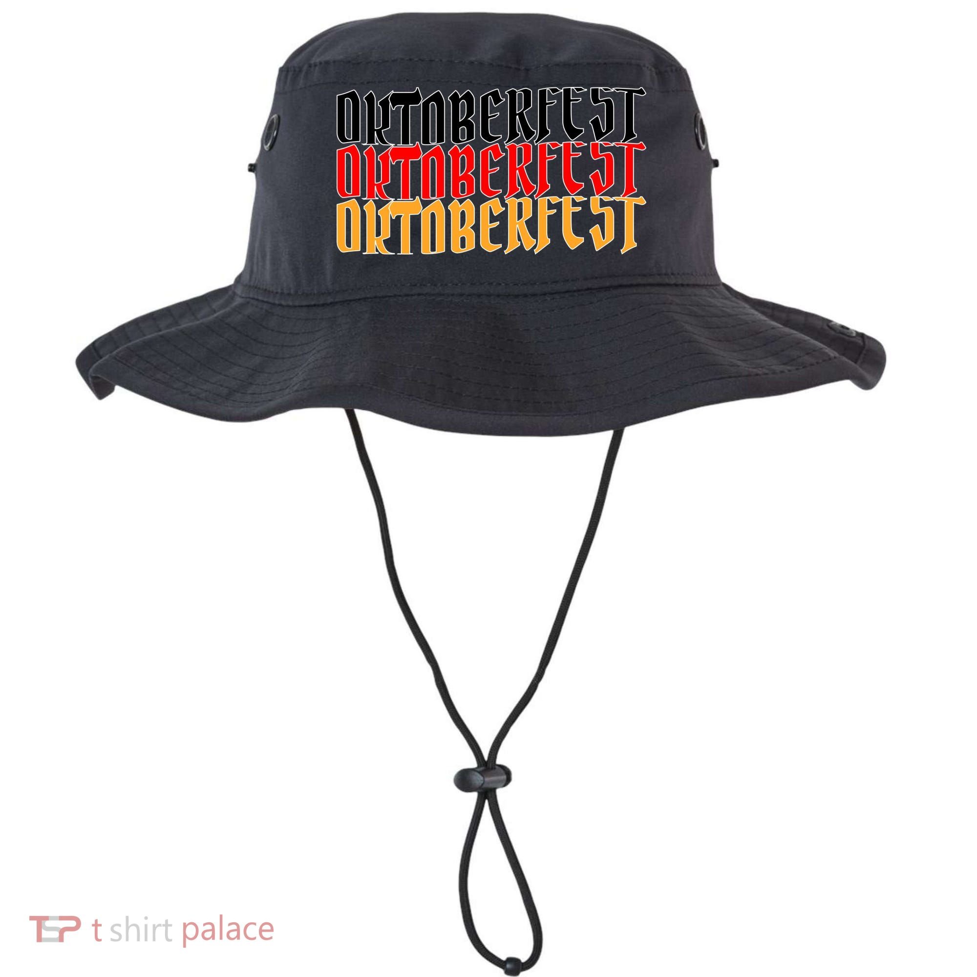 Oktoberfest Word Flag Logo Bucket Hat
