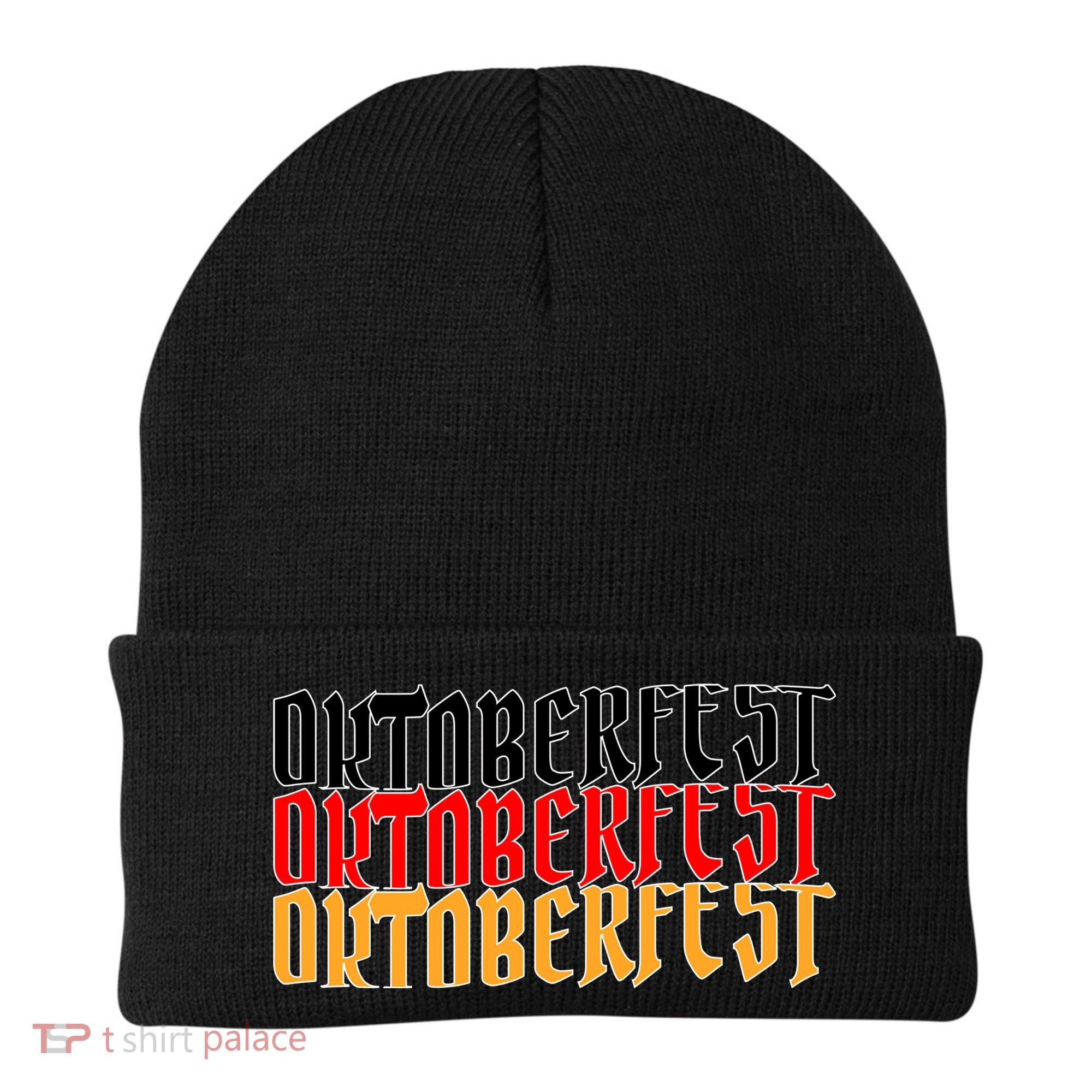 Oktoberfest Word Flag Logo Beanie