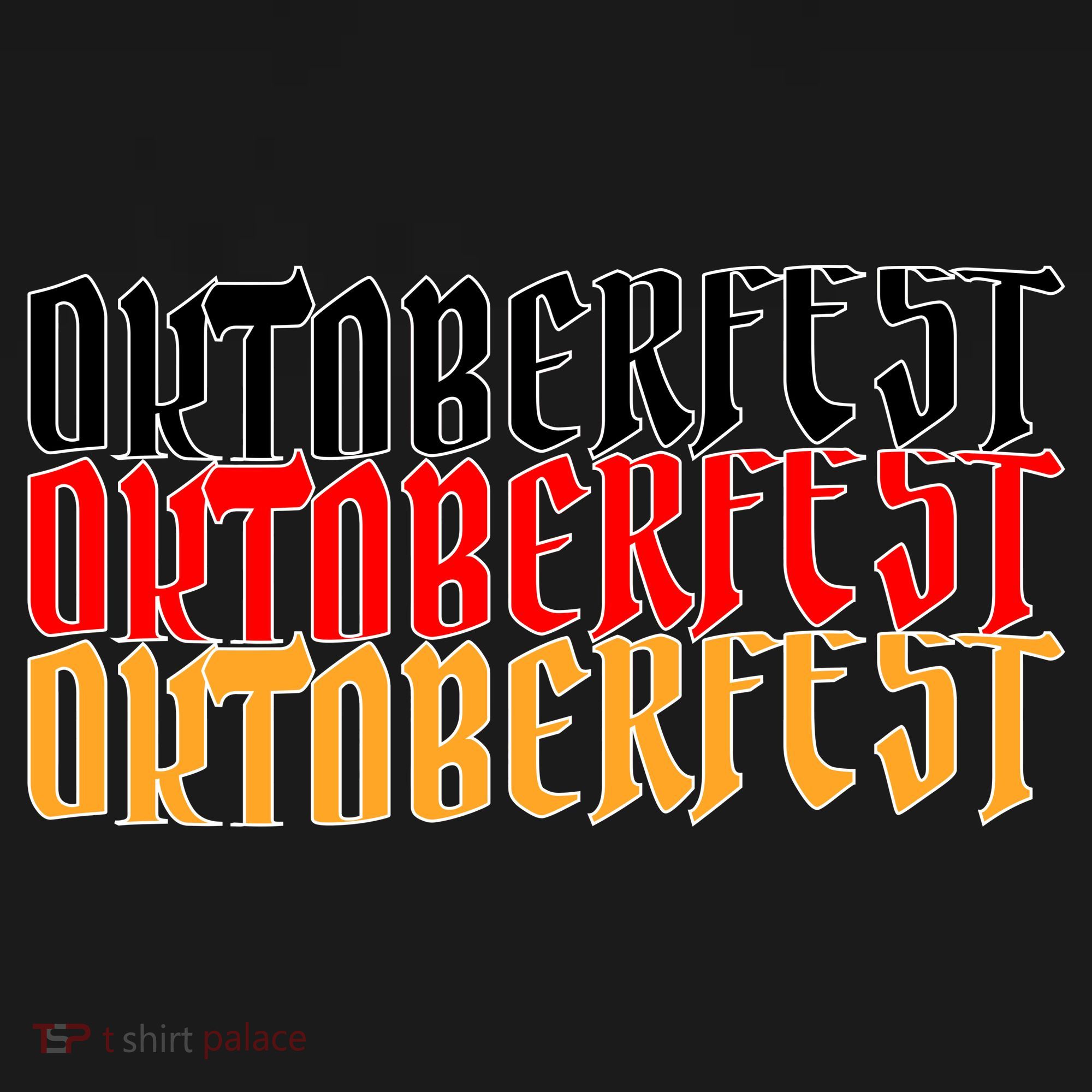 Oktoberfest Word Flag Logo Ornament