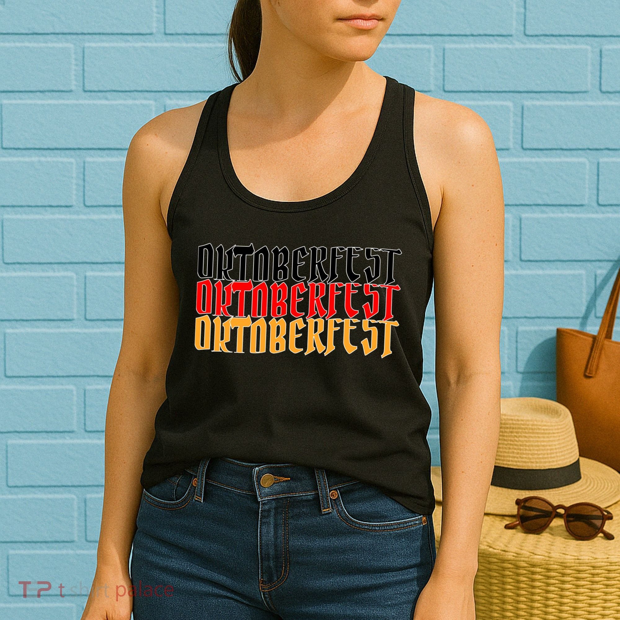 Oktoberfest Word Flag Logo Women's Tank Top