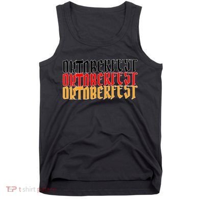 Oktoberfest Word Flag Logo Tank Top