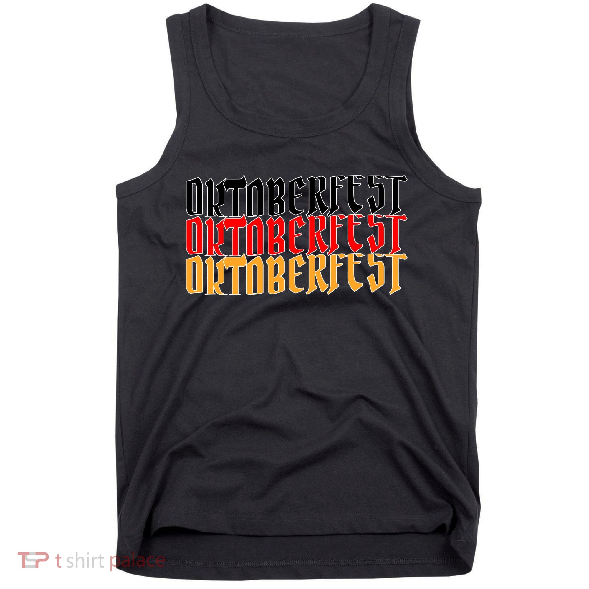 Oktoberfest Word Flag Logo Tank Top
