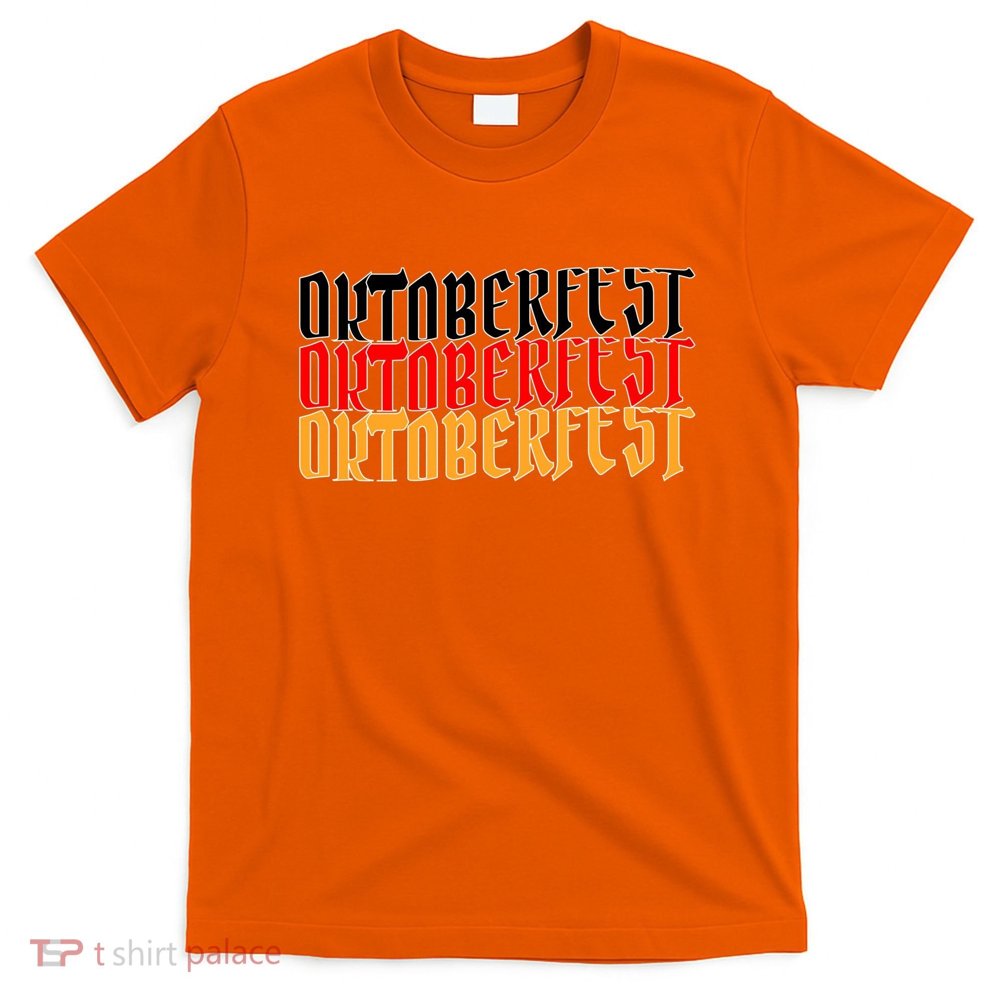 Oktoberfest Word Flag Logo T-Shirt