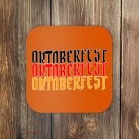 Oktoberfest Word Flag Logo Coaster thumb 0