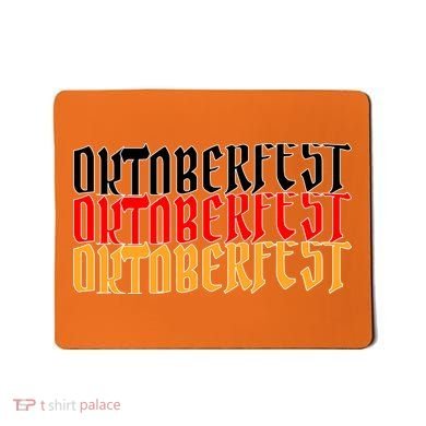 Oktoberfest Word Flag Logo Mousepad