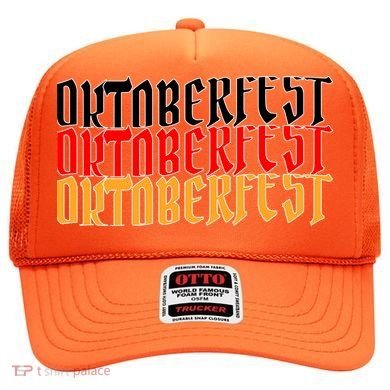 Oktoberfest Word Flag Logo Hat