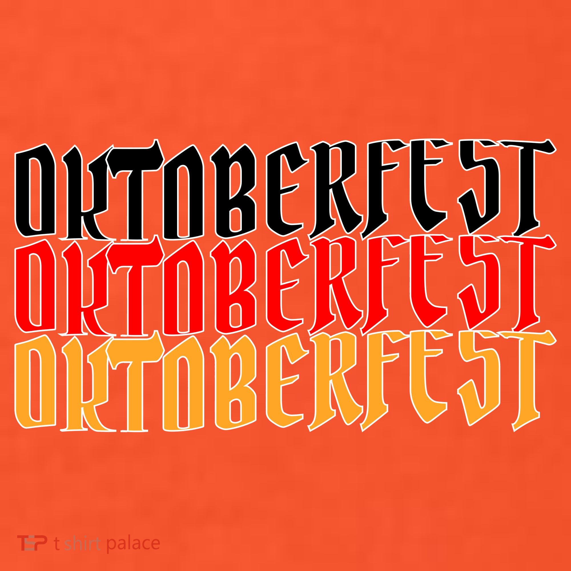 Oktoberfest Word Flag Logo Hat