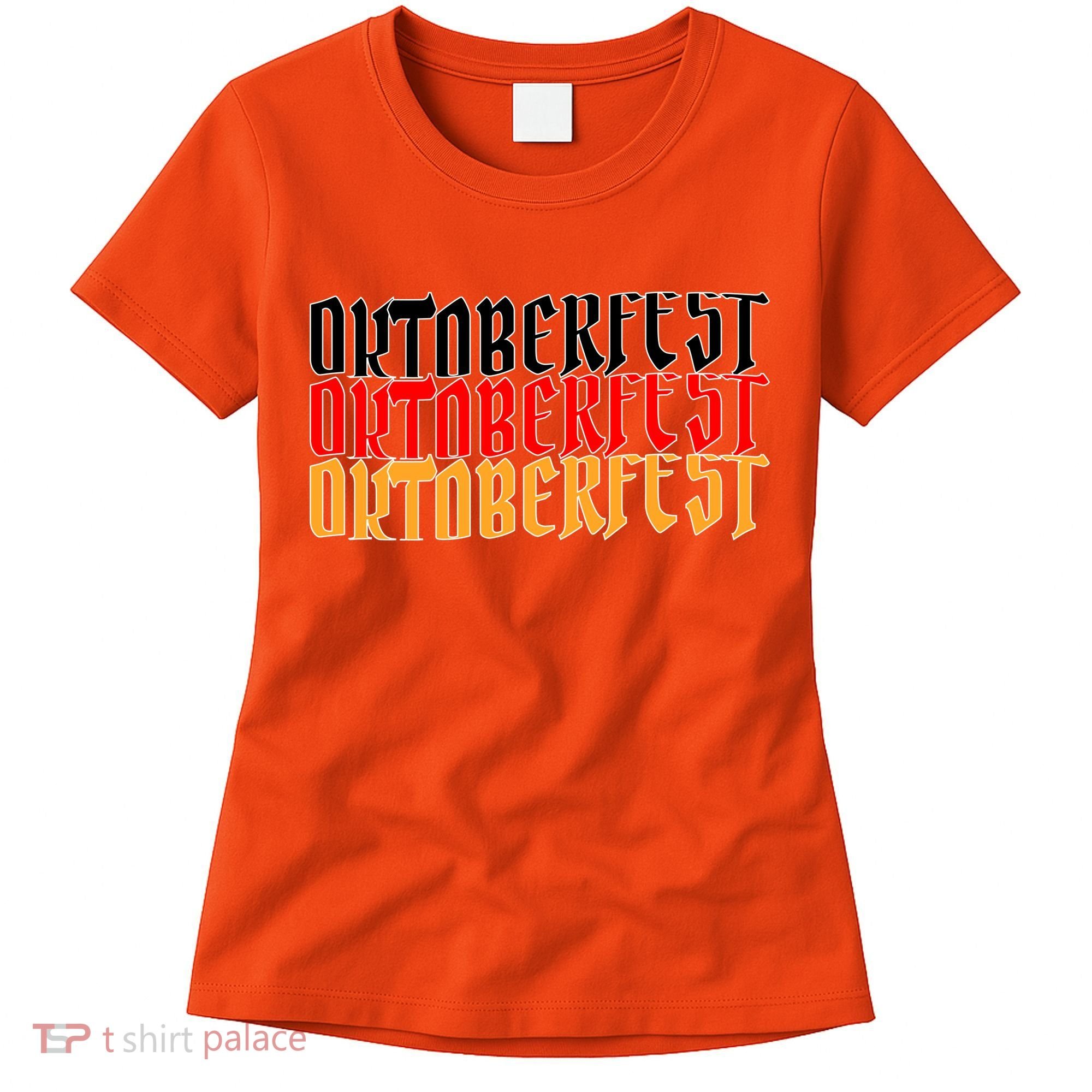 Oktoberfest Word Flag Logo Women's T-Shirt