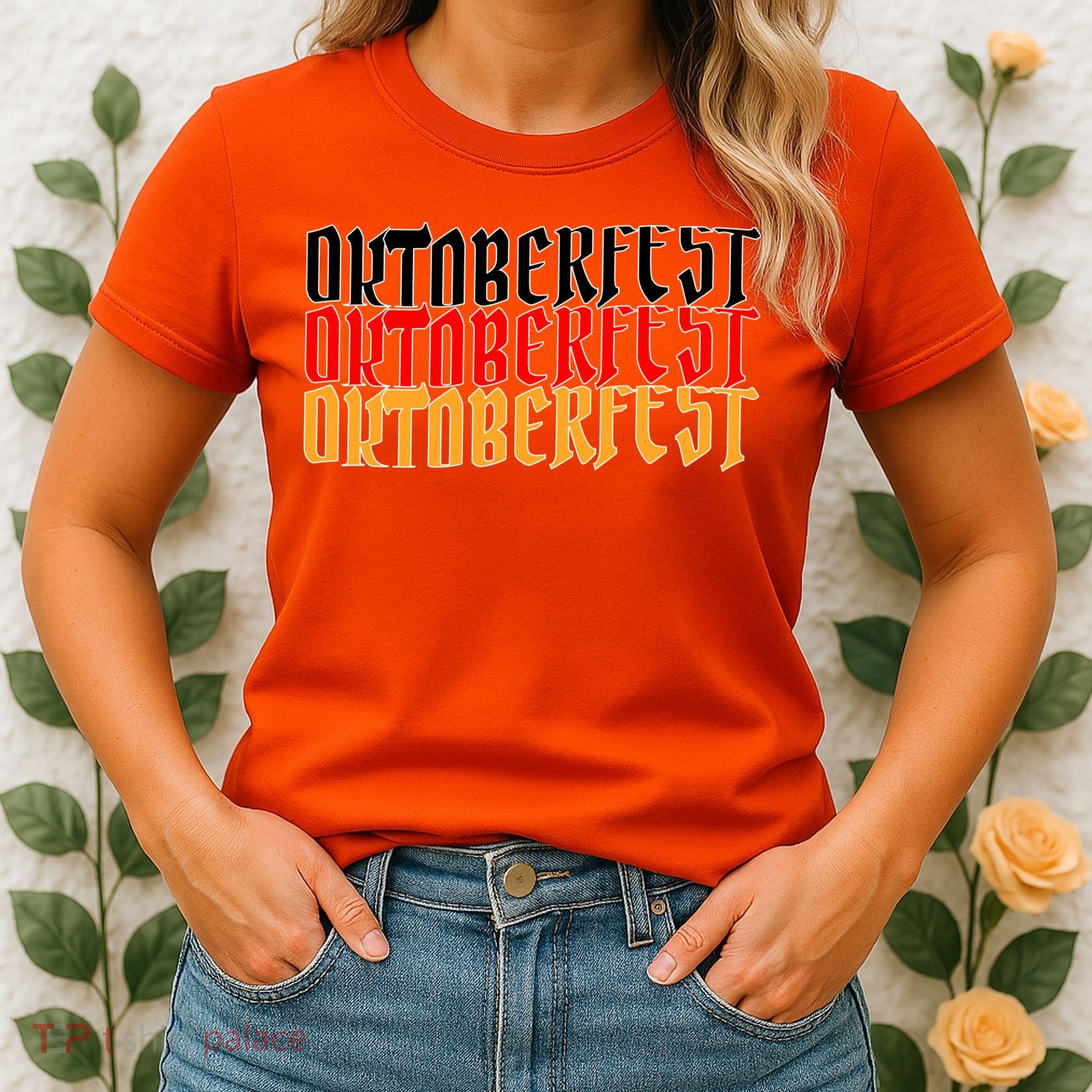 Oktoberfest Word Flag Logo Women's T-Shirt