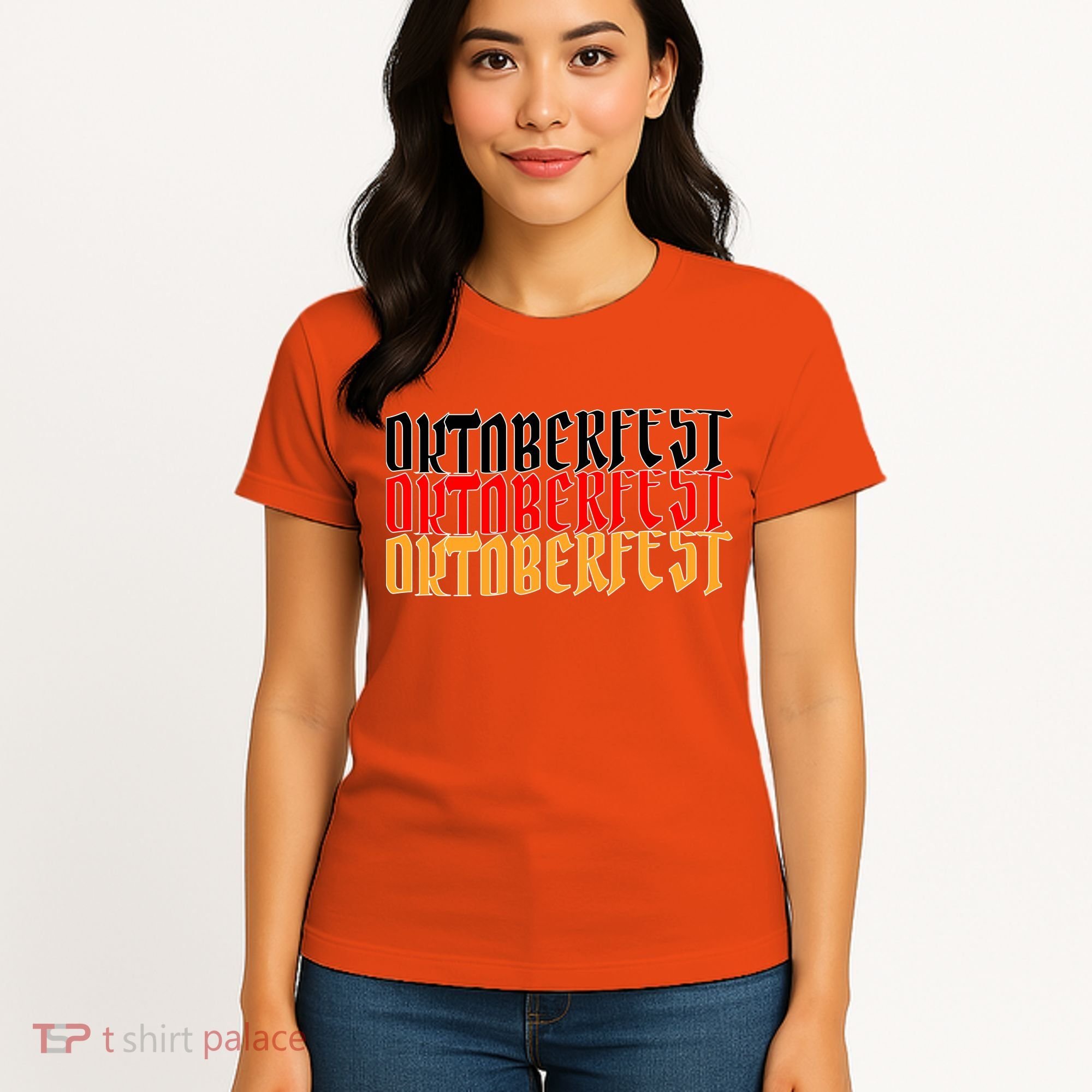 Oktoberfest Word Flag Logo Women's T-Shirt