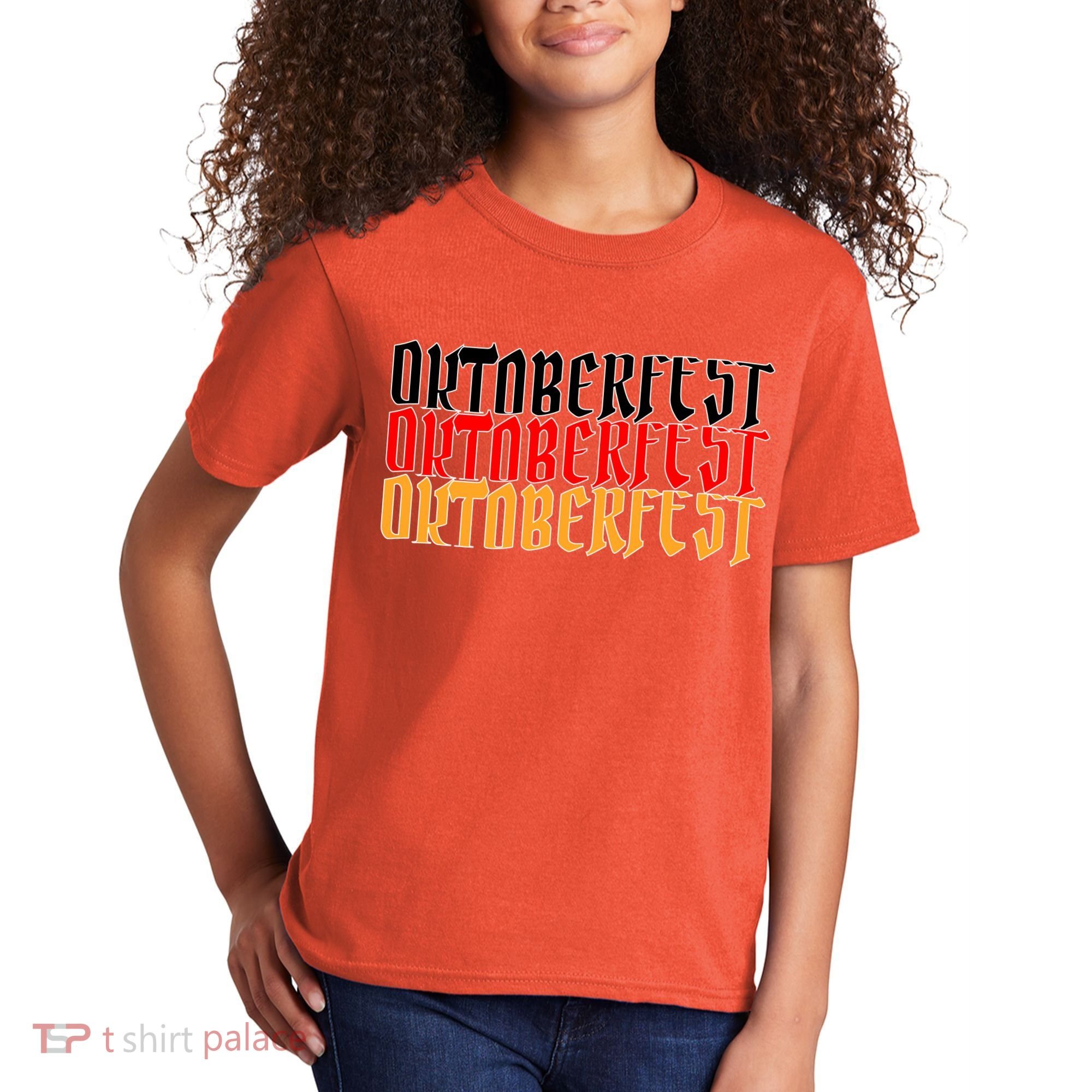 Oktoberfest Word Flag Logo Kids T-Shirt