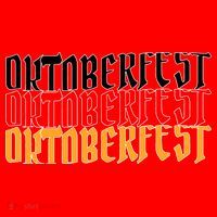Oktoberfest Word Flag Logo Santa Hat thumb 1