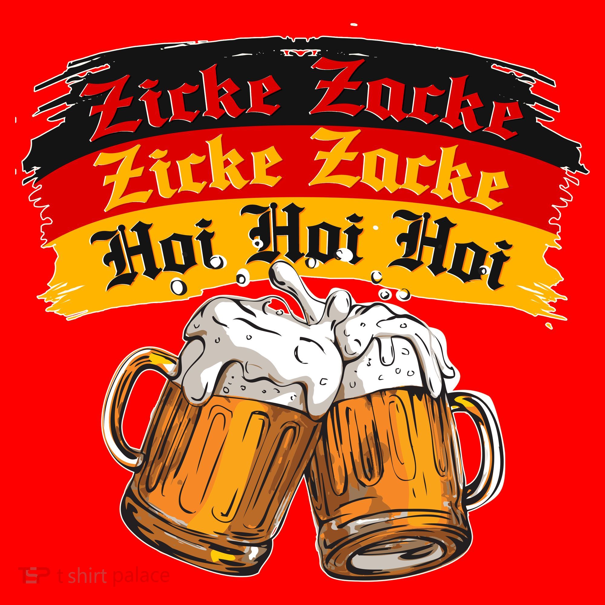 Oktoberfest Zicke Zacke Hoi Hoi Hoi Santa Hat
