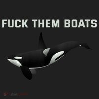 Orca Killer Whale Fuck Them Boats Funny Boat Whale Gift Beanie thumb 2