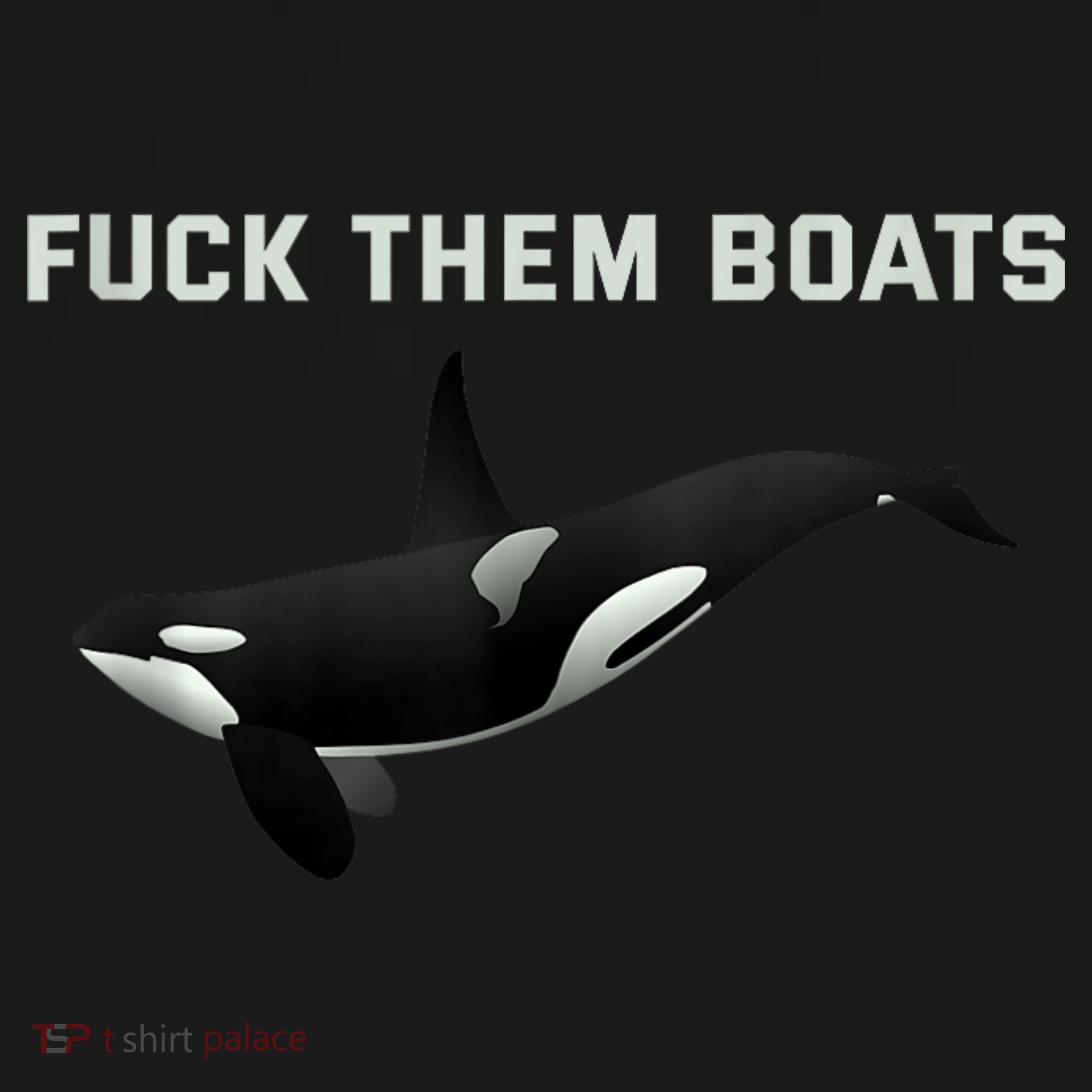 Orca Killer Whale Fuck Them Boats Funny Boat Whale Gift Women's Tank Top