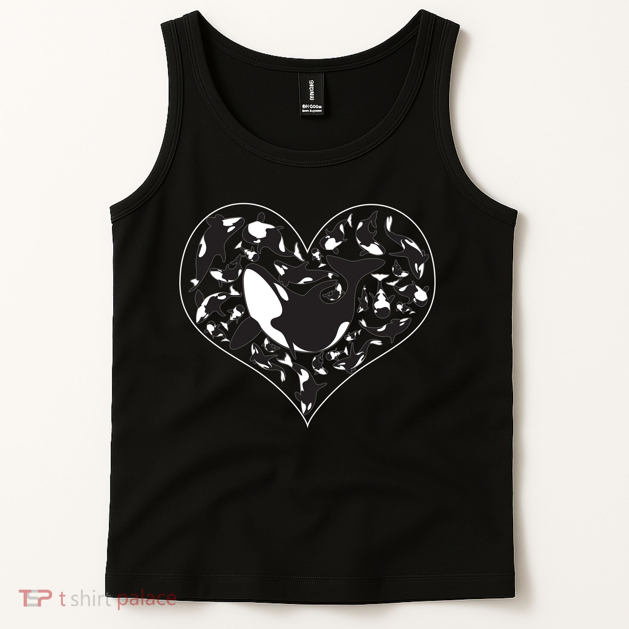Orca Killer Whale Love Tank Top