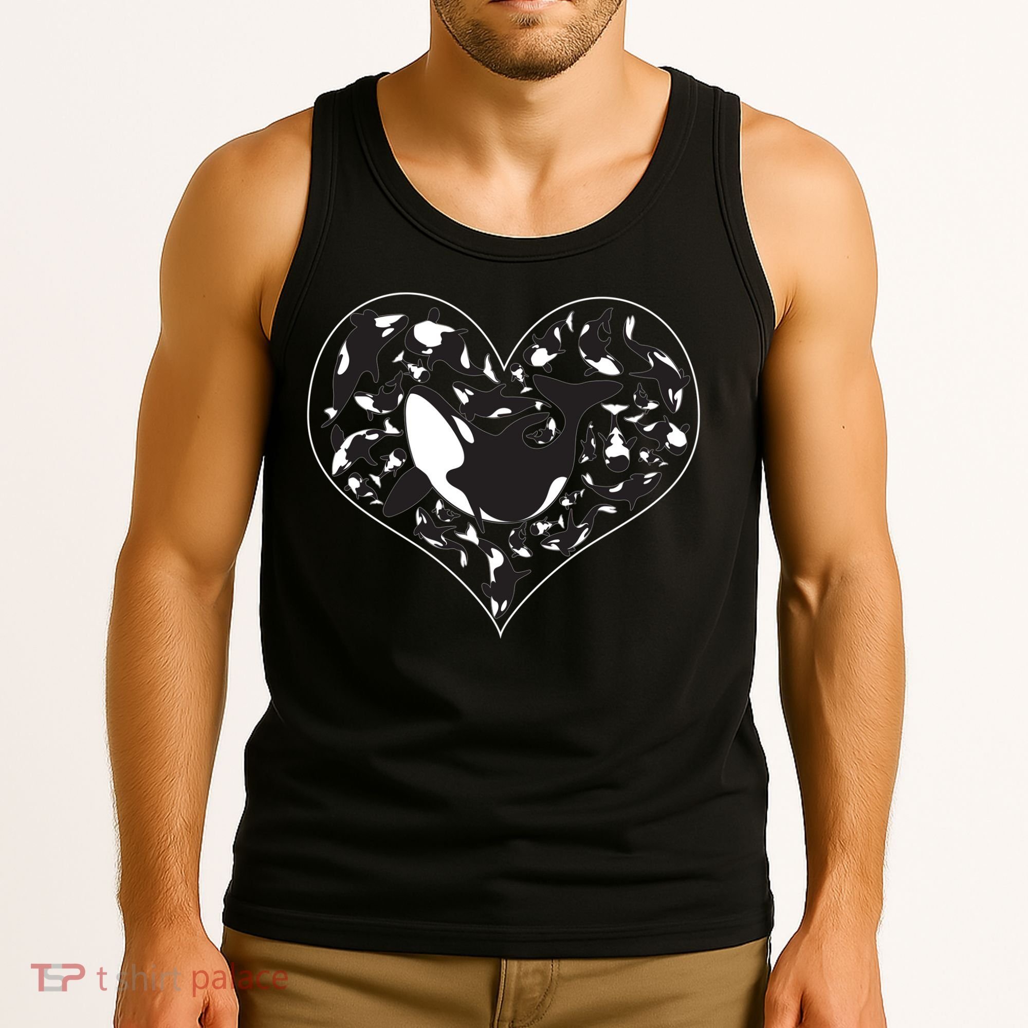 Orca Killer Whale Love Tank Top