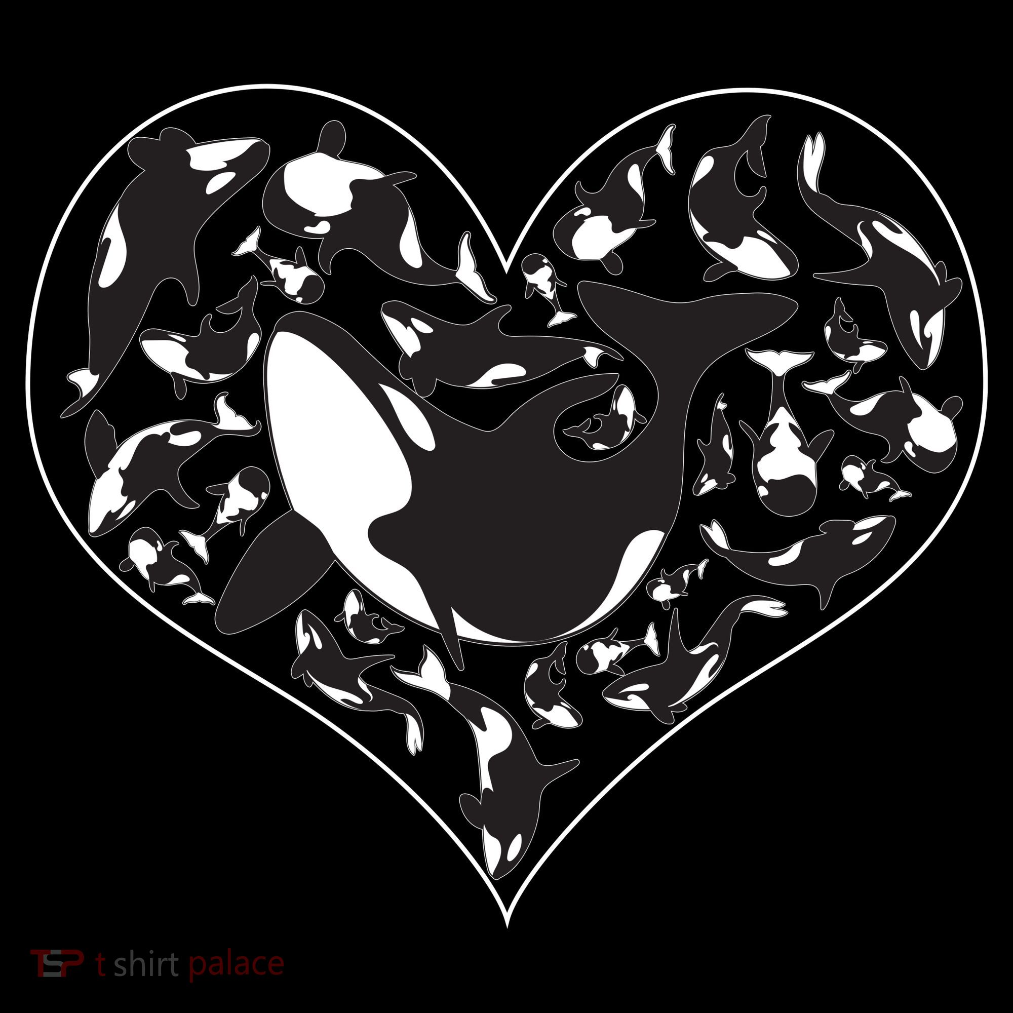 Orca Killer Whale Love Tank Top