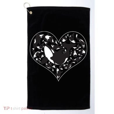 Orca Killer Whale Love Golf Towel
