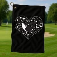 Orca Killer Whale Love Golf Towel thumb 1